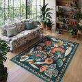 Boho Egypt Green Area Rugs for Living Room Bedroom, 5x7 Washable Large Dining by Zealude