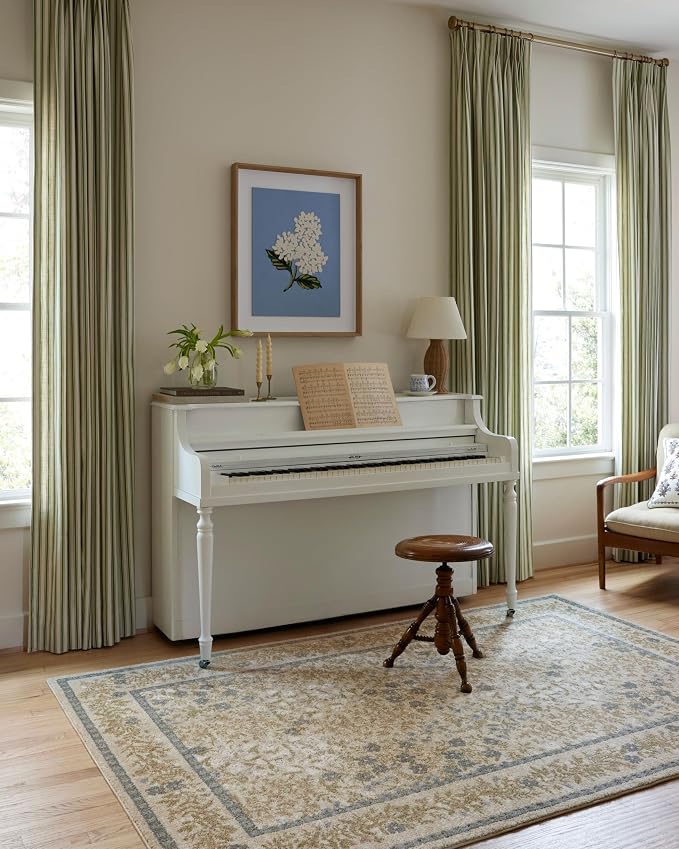 Loloi Rifle Paper Co. Laurel Collection LAU-03 Ivory/Multi 2'-8" x 10' Runner - Image 2