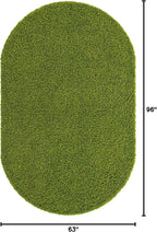 Unique Loom Solid Shag Collection Area Rug - Image 2