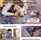 Washable Area Rugs 4'x6' Non-Slip Modern Abstract Soft - Image 6