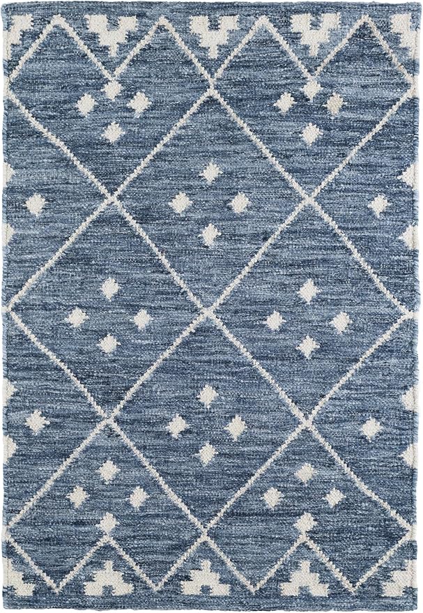 Dash & Albert Kota Indigo Handwoven Wool Rug, 9.5 X 13.5 Feet by DashAlbert