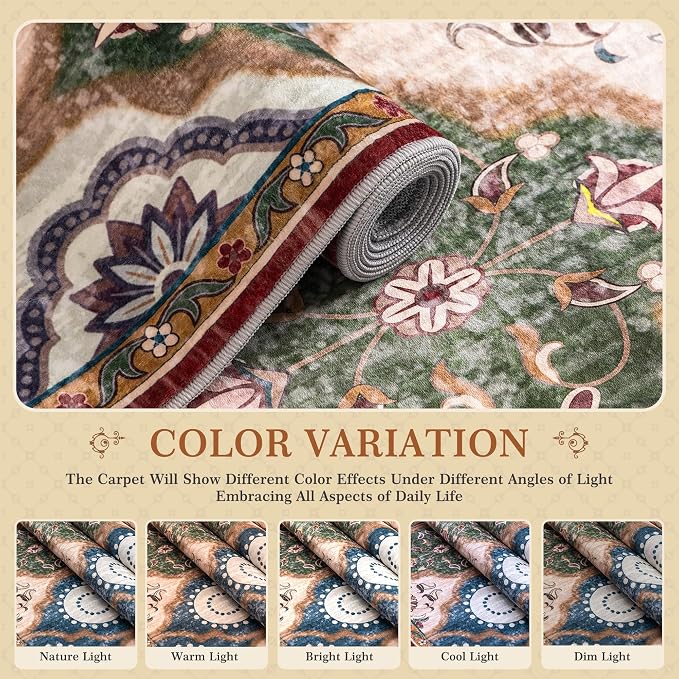 EnHomee Area Rugs 5x7, Soft Washable Rugs - Image 9