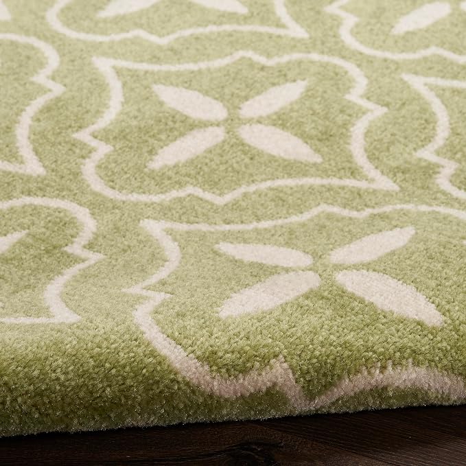Nourison Home Nourison Essentials Green Ivory 8' x 10' Area Rug - Image 9