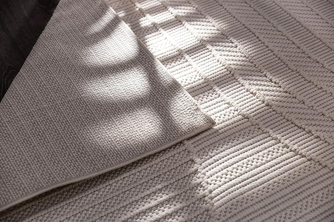 CAMILSON Micro Loop Rug 5x7 Modern Luxury Geometric Arch Area Rugs Soft High - Image 9
