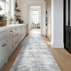 Modern Abstract Neutral 3x8 Runner Rug - Image 2