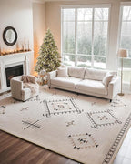 ILANGO Area Rug 9'x12' for Living Room Bedroom Washable Moroccan Boho Rugs for - Image 6