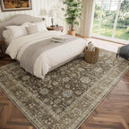 Washable 8x10 Area Rugs for Living Room, Boho Non-Slip Vintage Distress Large - Image 2