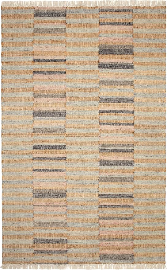 Dash & Albert Ravel Stripe Blue Handwoven Wool Rug, 8.5 X 11.5 Feet by DashAlbert
