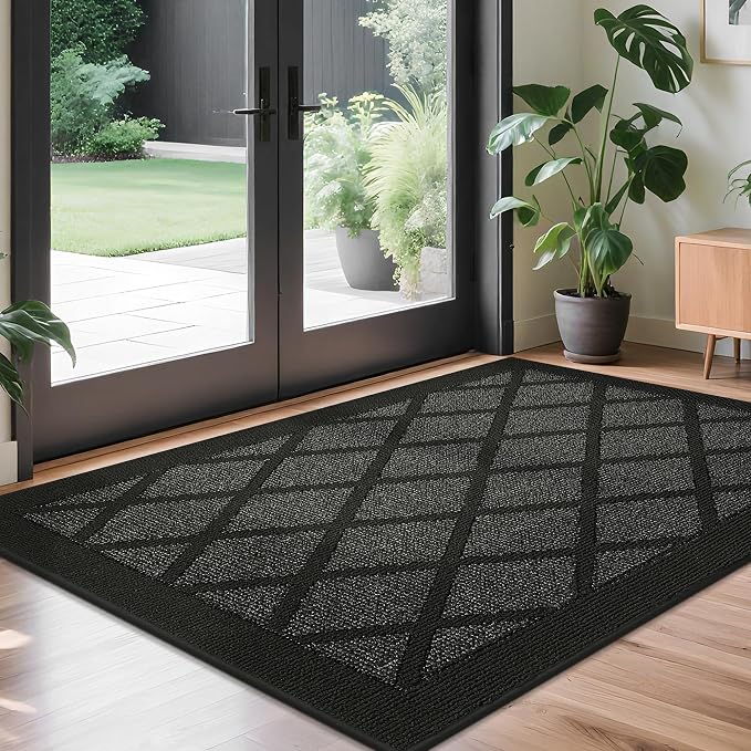 COSY HOMEER Non-Slip Door Mat 36"x60", Entryway Rugs Low Profile Absorbent Dirt - Image 9
