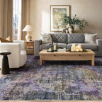 Kokia Abstract Area Rugs 8x10 Bedroom Soft Living Room Rugs Washable Distressed - Image 5
