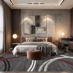 Rugshop Modern Wavy Circles Design Non-Shedding Area Rug, Carpet - Image 8