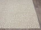 Abani Beige Cheetah Print 7'9"x10'2" Area Rug Rugs, Arto Collection - Image 8