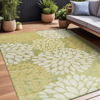 Beverly Rug Outdoor Rug 9x12 Modern Exotic Tropical Leaf Area Rugs - Image 3