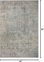 Loloi Chris Loves Julia Jules Collection JUL-08 Emerald/Antique Ivory 3'-6'' x - Image 2