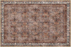 Phantoscope Washable Area Rug 8'x10' Non-Slip, Vintage Neutral Xmas Rugs - Image 2