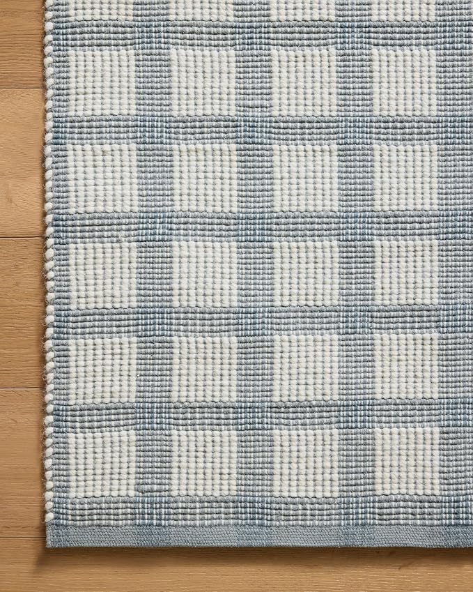 Loloi Magnolia Home by Joanna Gaines Ryder Collection RYD-02 Blue/Ivory 5'-0" x - Image 5