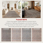 Kuden 2'6"x7' Runner Rug, Machine Washable Area Rug - Image 9