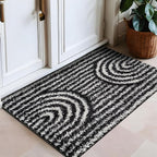 Rugshop Abstract Arch Shag Area Rug Anthracite Dark Gray 2' x 3' Ideal - Image 7