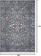 Loloi Rifle Paper Co. Maison Collection MAO-01 Nightingale Black 7'-6" x 9'-6" - Image 2