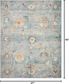 Loloi Margot Collection MAT-06 Denim/Multi 2'-3" x 3'-9" Accent Rug feat. - Image 2
