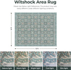 WITSHOCK Living Room Area Rugs 12x15: Soft Non-Slip Backing Washable Rugs - Image 2