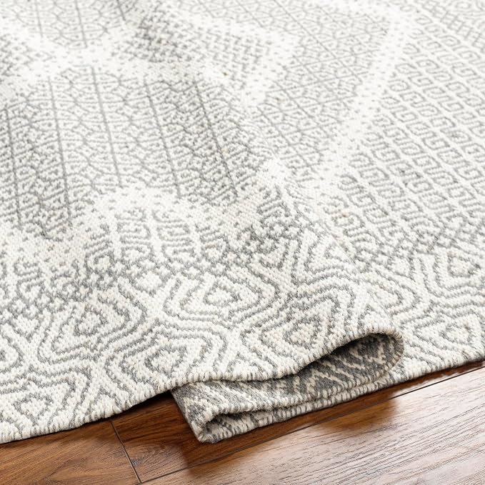 Mark&Day Wool Rugs, 8x10 Nishnabotny Cottage Light Gray Area Rug, Bedroom or - Image 5