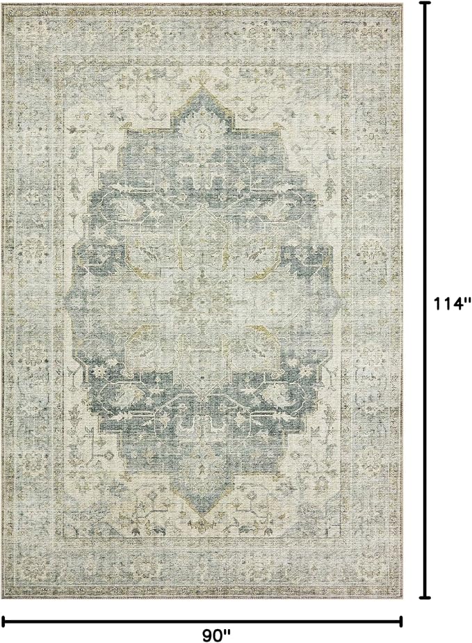 Loloi II Skye Collection SKY-12 Charcoal/Dove 7'-6" x 9'-6" Area Rug - Image 2