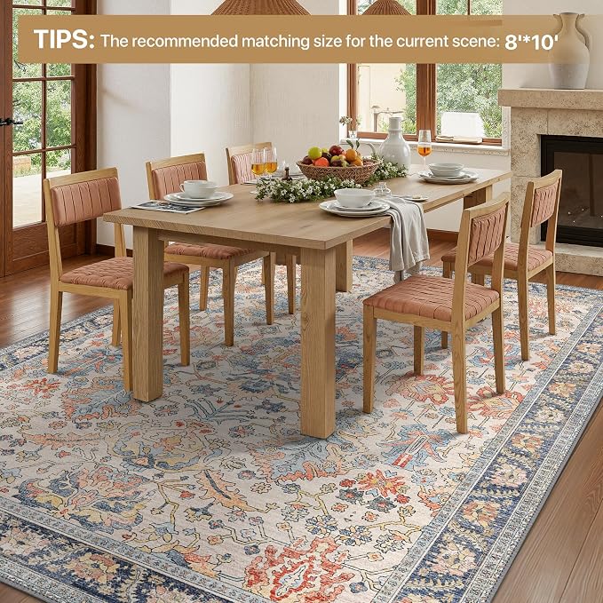 Bavni Area Rug 3x5, Non-Slip Washable Rugs - Image 8