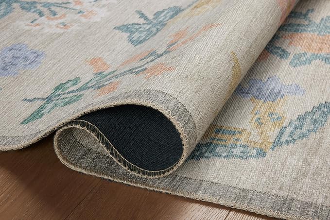 Loloi Rifle Paper Co. Rosa Collection RSA-03 Cream 2'-6" x 9'-6" Runner Rug - Image 6