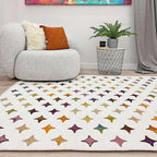 Alfa Rich 7x10 Moroccan White Area Rugs - Image 6