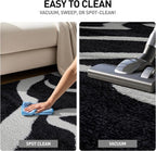 Rugshop Abstract Wavy Shag Runner Rug Anthracite Dark Gray 2' 3" x 12' Great - Image 8