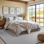 Shilucheng Wool Rug 8x10 Non-Slip, Blend 80% Wool and 20% Cotton Rugs - Image 3