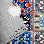 Moroccan Trellis Rugs 8x10 -Moroccan Tile Rug, 4x5 ft, Colorful Trellis Area Rug - Image 5