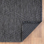 LUXE WEAVERS Modern Farmhouse Smoke 6x9 Washable Area Rug, Anti-Slip Diamond - Image 7