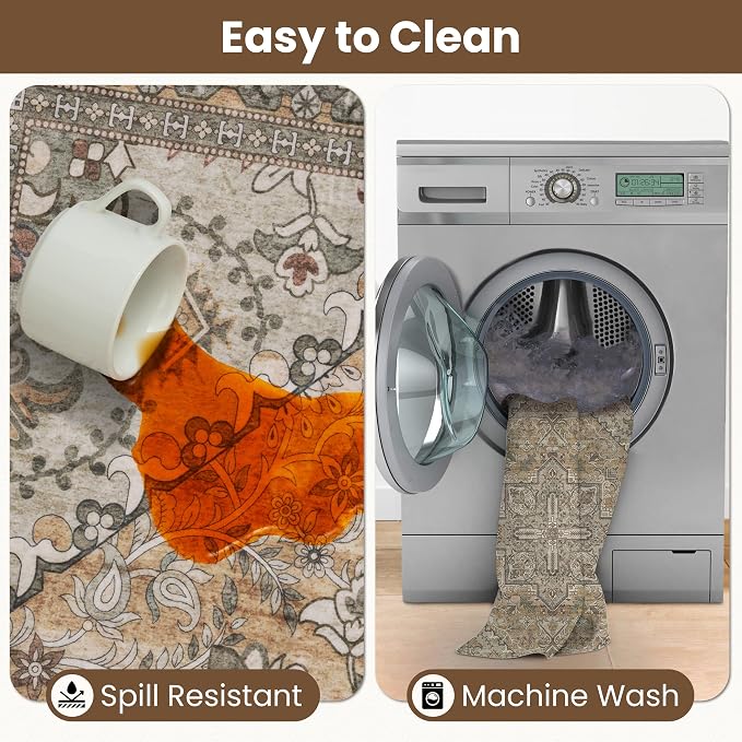 Washable Area Rug 4x6 | Non Slip Area Rug - Image 5