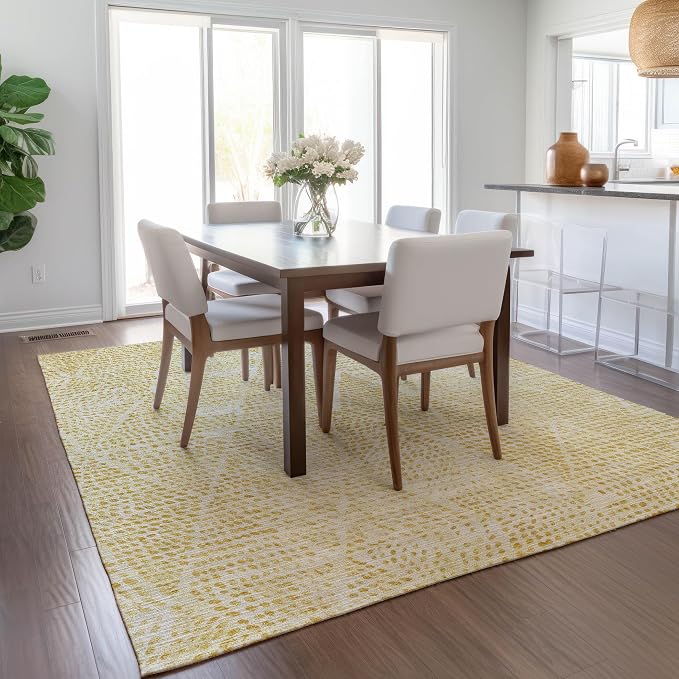 Addison Rugs Chantille ACN591 Wheat 5' x 7'6" Indoor Outdoor Area Rug, Easy - Image 6
