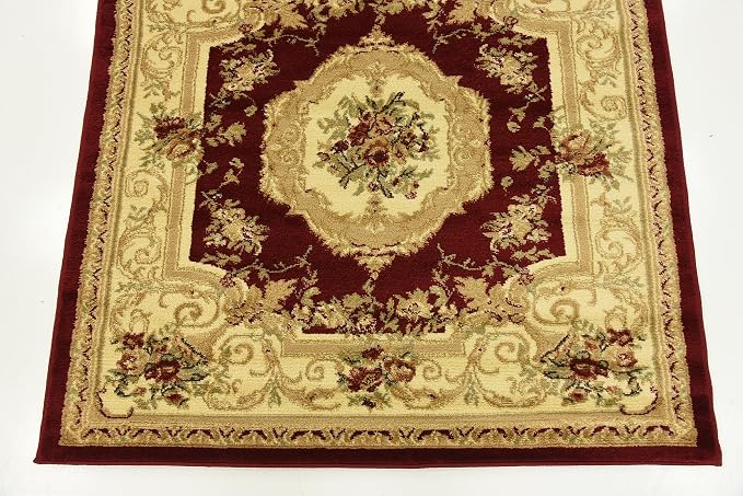 Unique Loom Versailles Collection Traditional Classic Floral Motif Area Rug - Image 5