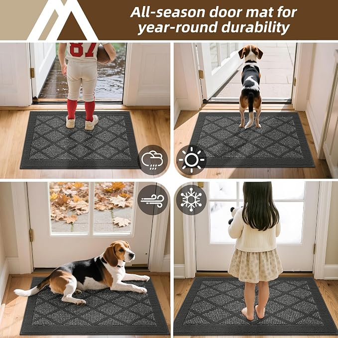 COSY HOMEER Non-Slip Door Mat 32"x48", Entryway Rugs Low Profile Absorbent Dirt - Image 7