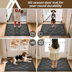 COSY HOMEER Non-Slip Door Mat 24"x36", Entryway Rugs Low Profile Absorbent Dirt - Image 8