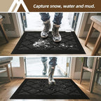COSY HOMEER Non-Slip Door Mat 20"x32", Entryway Rugs Low Profile Absorbent Dirt - Image 2