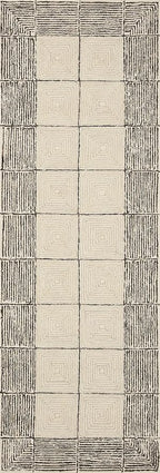 Loloi Chris Loves Julia Francis Collection FRA-02 Cream/Black 2'-6" x 7'-6" - Image 6