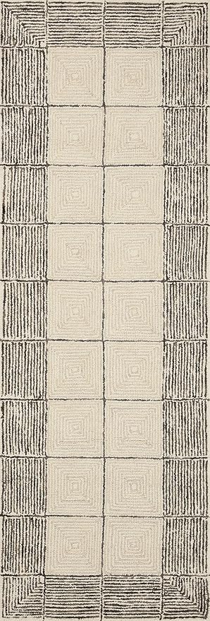 Loloi Chris Loves Julia Francis Collection FRA-02 Cream/Black 2'-6" x 7'-6" - Image 6