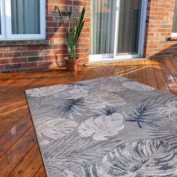 CAMILSON Indoor Outdoor Rug, Easy-Cleaning Non-Shedding Living Room, Garden and by CAMILSONIndoorOutdoorAreaRugs