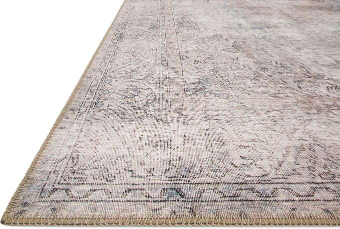 Loloi Loren Collection LQ-04 Silver/Slate 7'-6" x 9'-6" Area Rug - Image 4