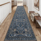 Washable Runner Rug 2x12: Vintage Boho Floral Carpet Runners by Ruicharm