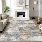 vivorug Washable Rug, Ultra Soft Area Rug 6x9, Non Slip Abstract Rug Carpet - Image 2