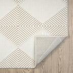Abani Cream Area Rug for Living Room, Bedroom - Image 7