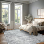 Gray Extra Large Rugs for Living Room Minimalist Aesthetic Abstract 9x12 Area - Image 6