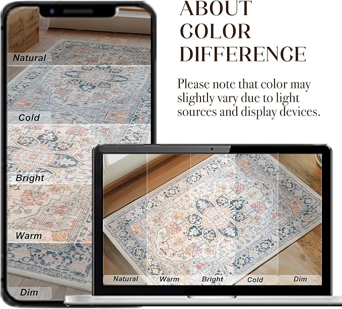 XWZO Runner Rug 2x10ft for Long Hallways, Washable Non-Slip Low Pile Area Rug - Image 7