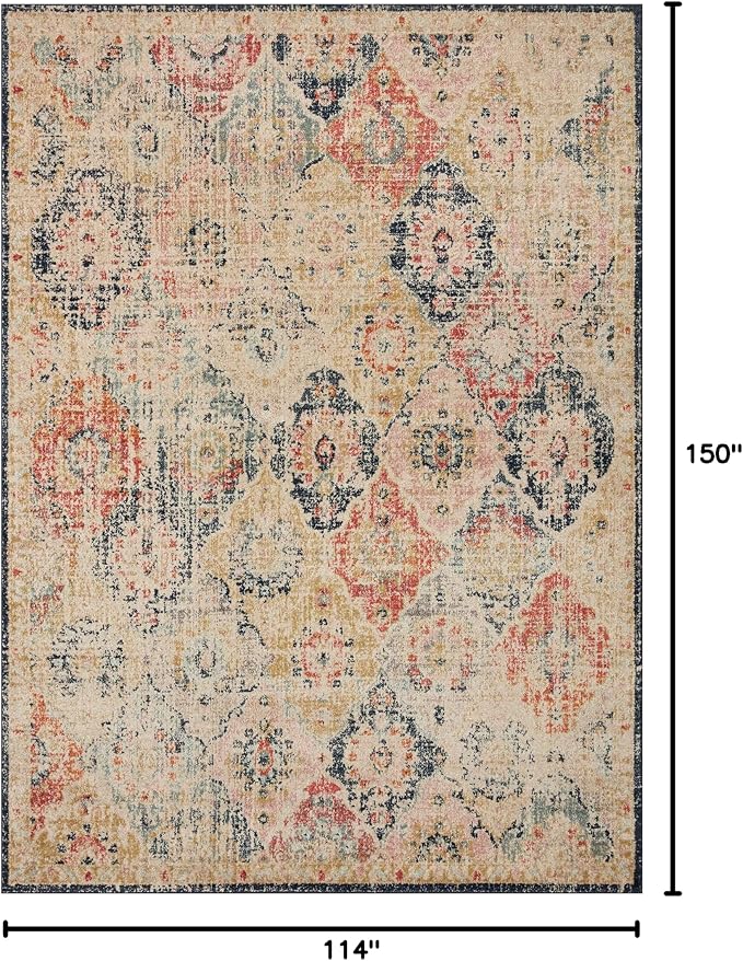 Loloi Jocelyn Collection JOC-07 Khaki/Multi 9'-6" x 12'-6" .38" Thick Area Rug - Image 2